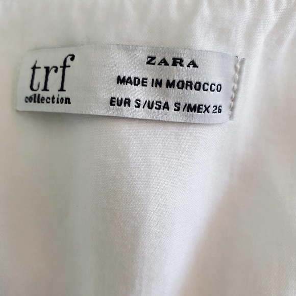 ZARA Trf White Blouse Size S - Picture 5 of 6